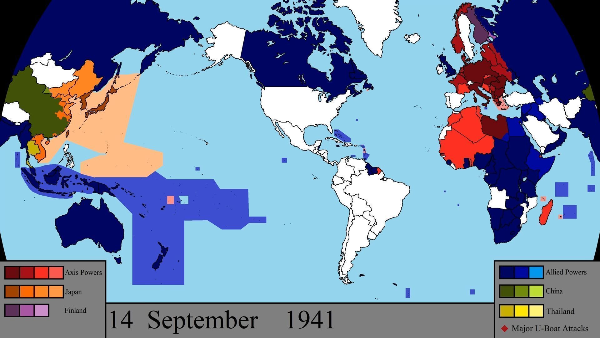 Quiz Historyczny Ii Wojna światowa II wojna światowa: wszystkie front pokazane jednocześnie [Video